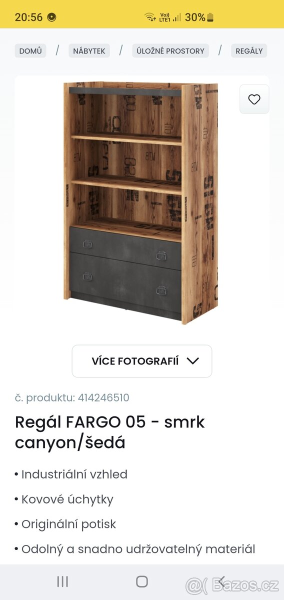 Komoda do detske pokoje fargo