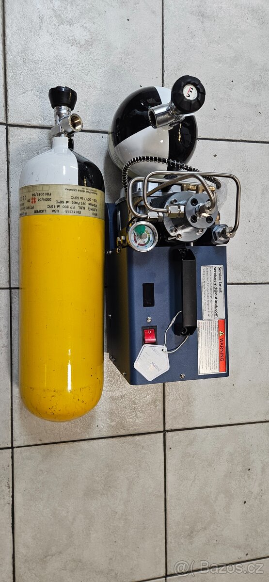 ❗Kompresor 300BAR AUTOMAT❗SET s Lahví NOVÝ MODEL