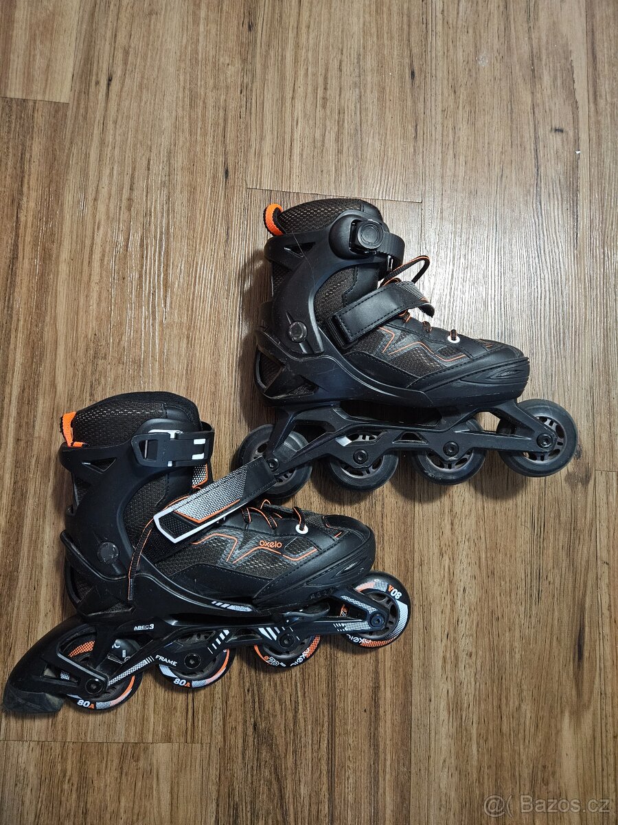 Dětské rostoucí kolečkové (inline) brusle vel. 32-35