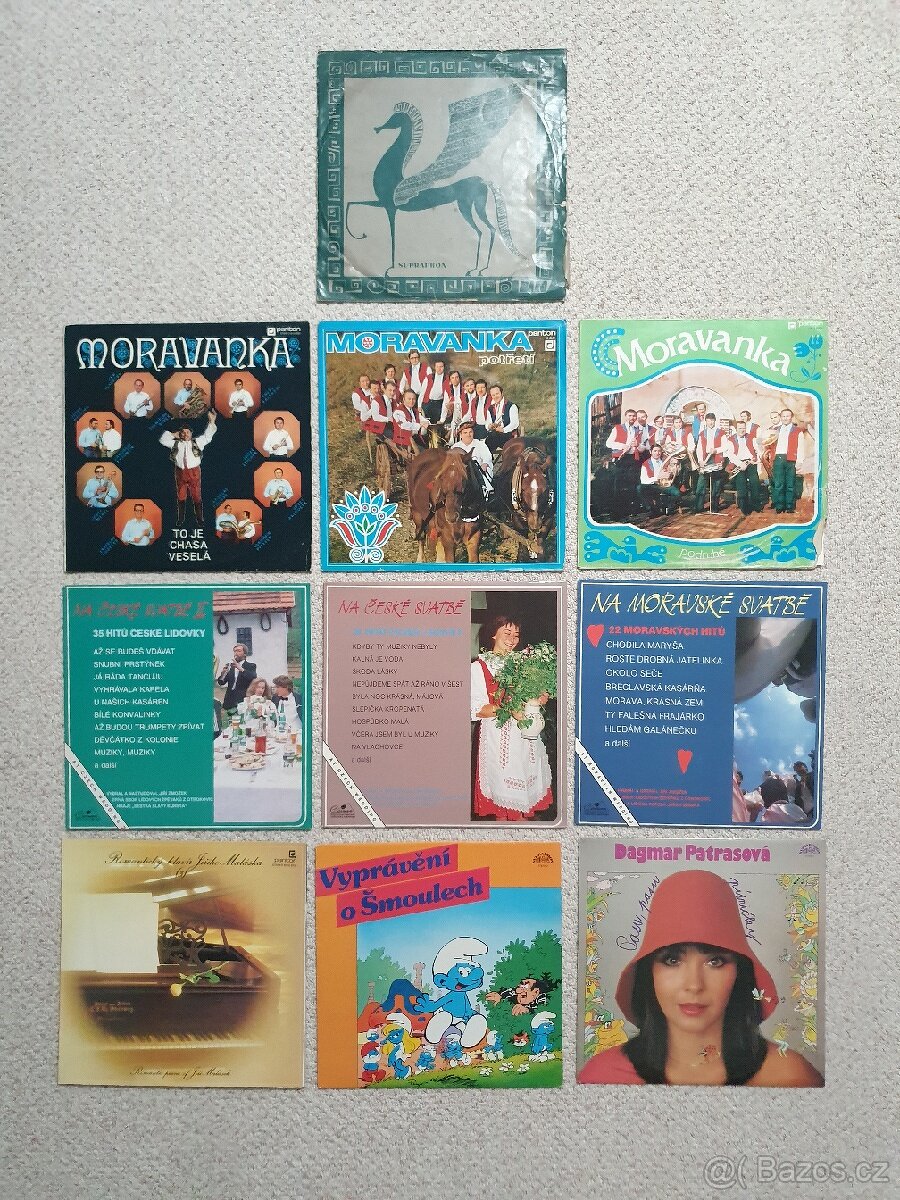 Gramofonové desky LP.