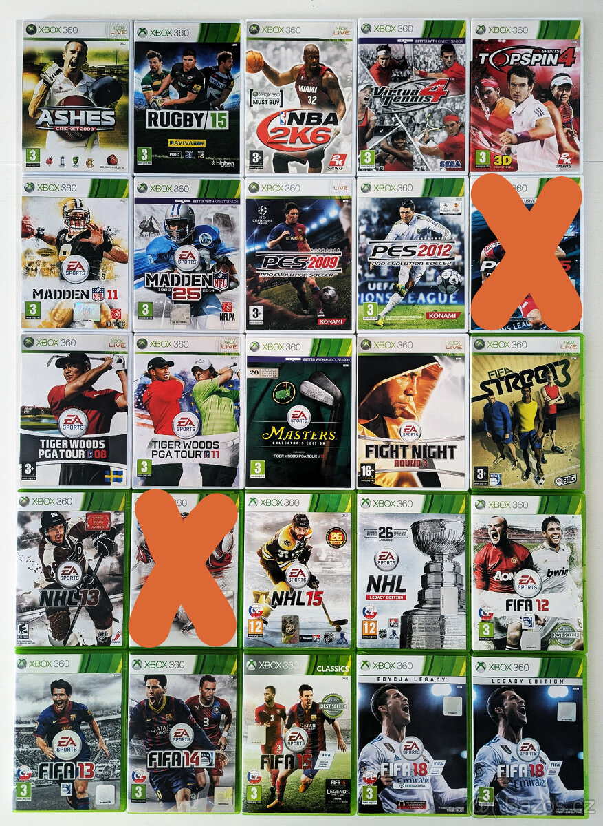 Sportovní hry na Xbox 360
