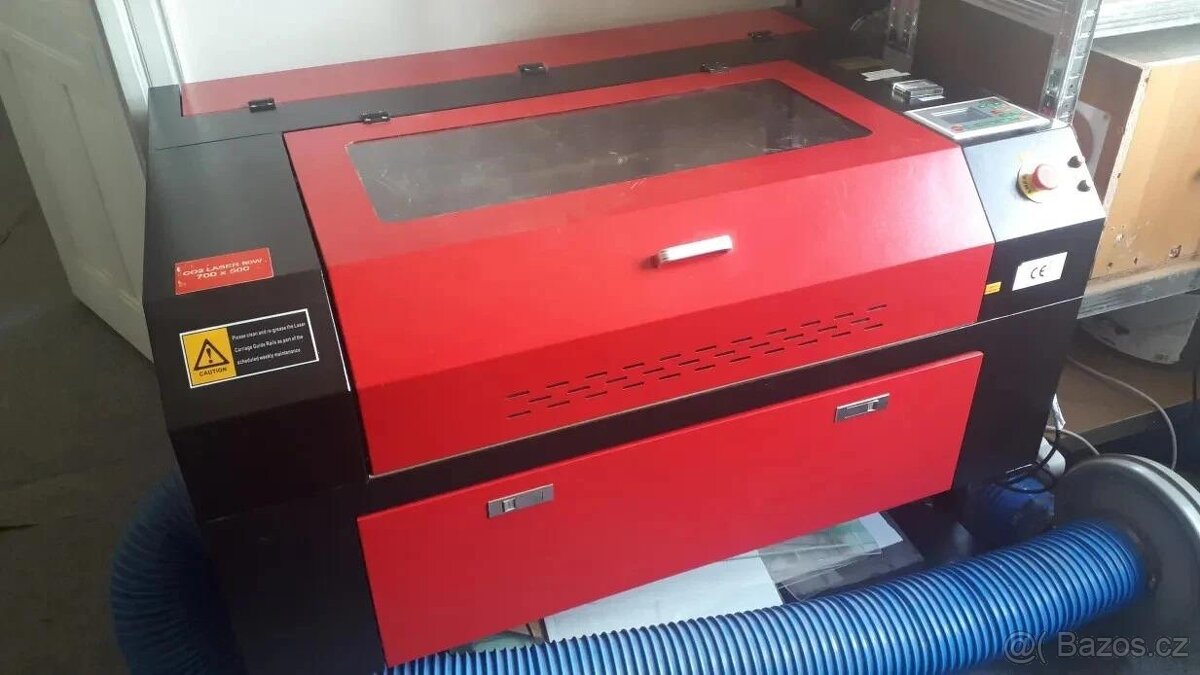 VEVOR 80W CO2 laserový gravírovací stroj Ruida 500x700