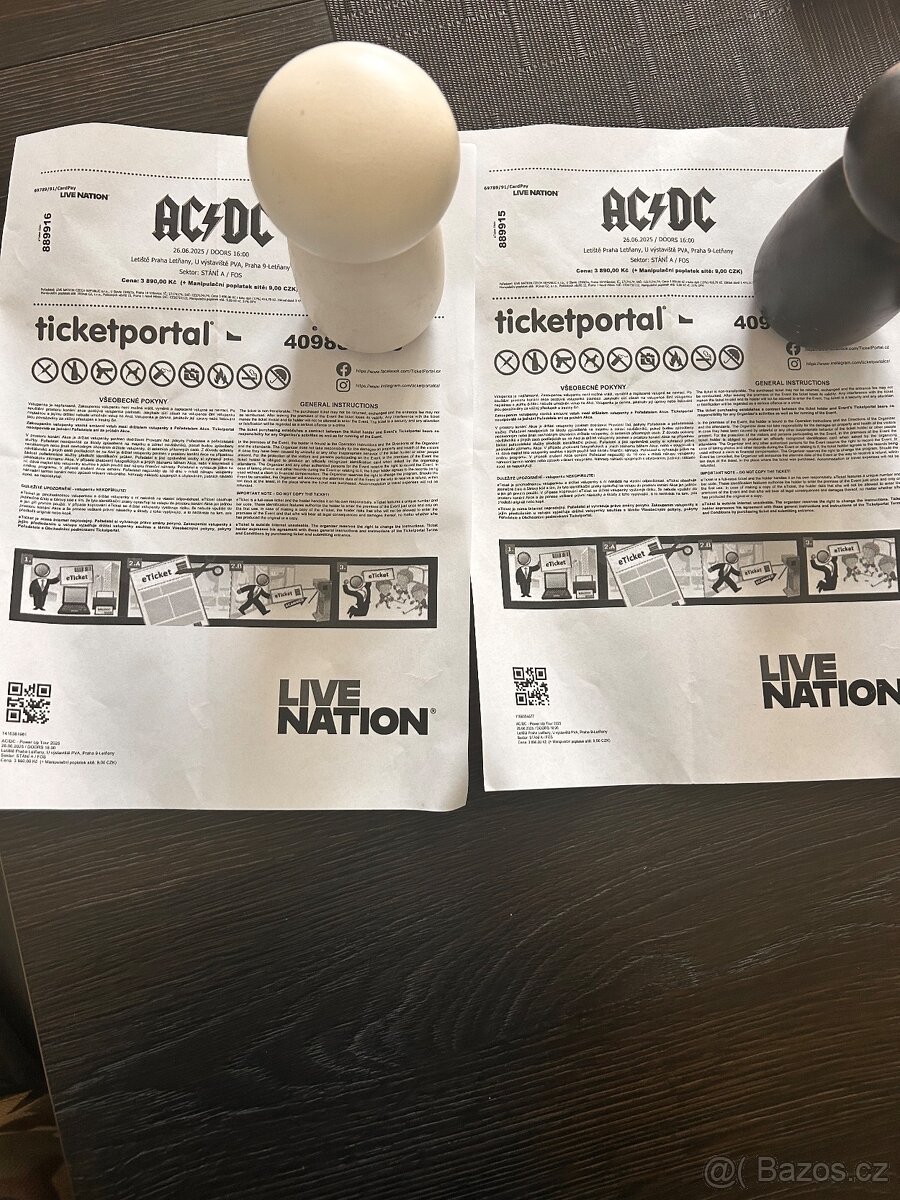 AC/DC prodám dva lístky