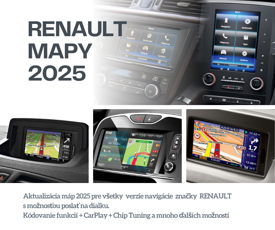 Navigace Renault mapa 2025 SD karta aktualizace