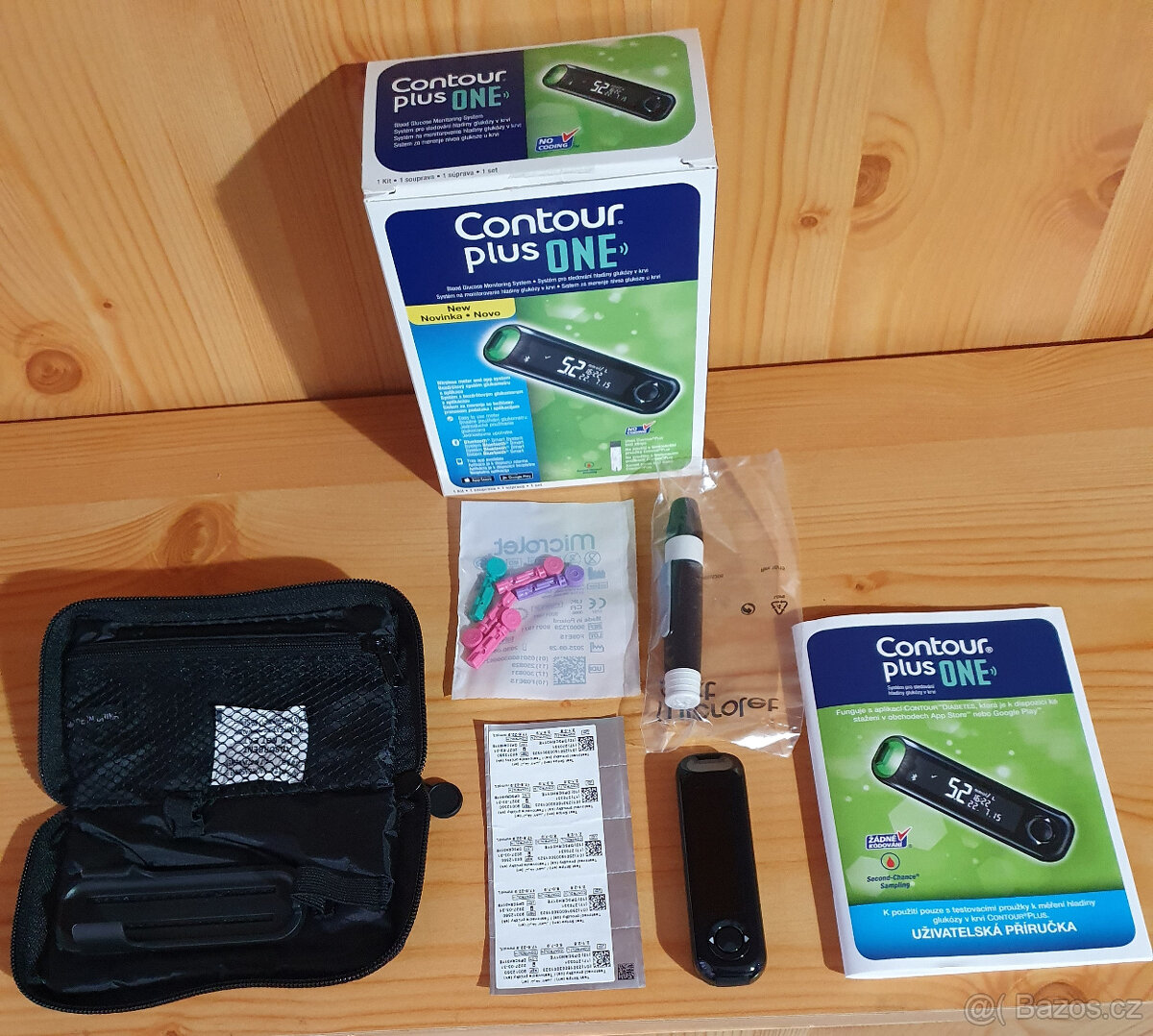 Contour glukometr-komplet testovací sada-nová.