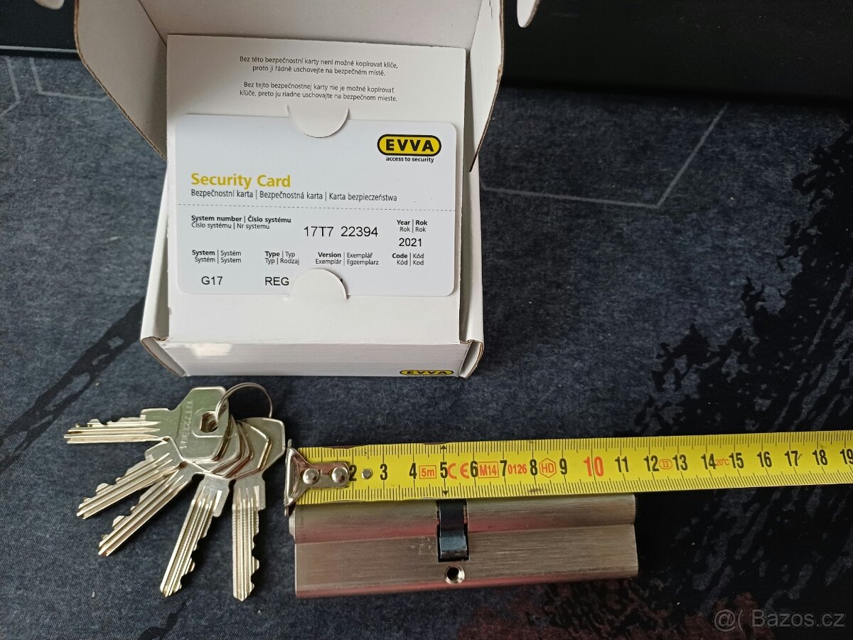 Cylindrická vložka EVVA G330 51/61