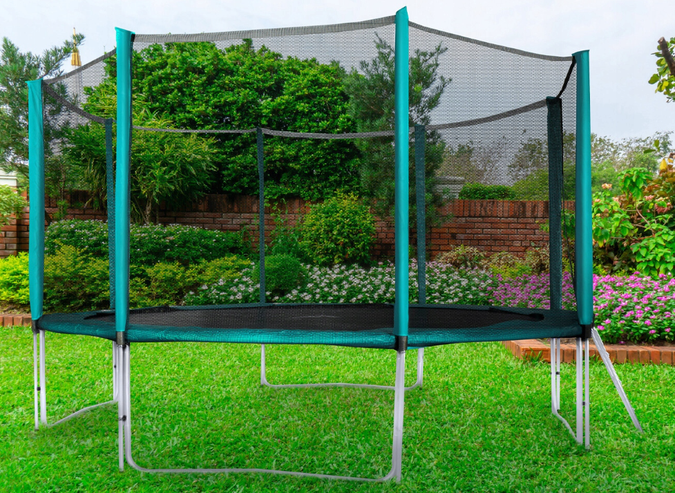 Trampolína 366cm zelená