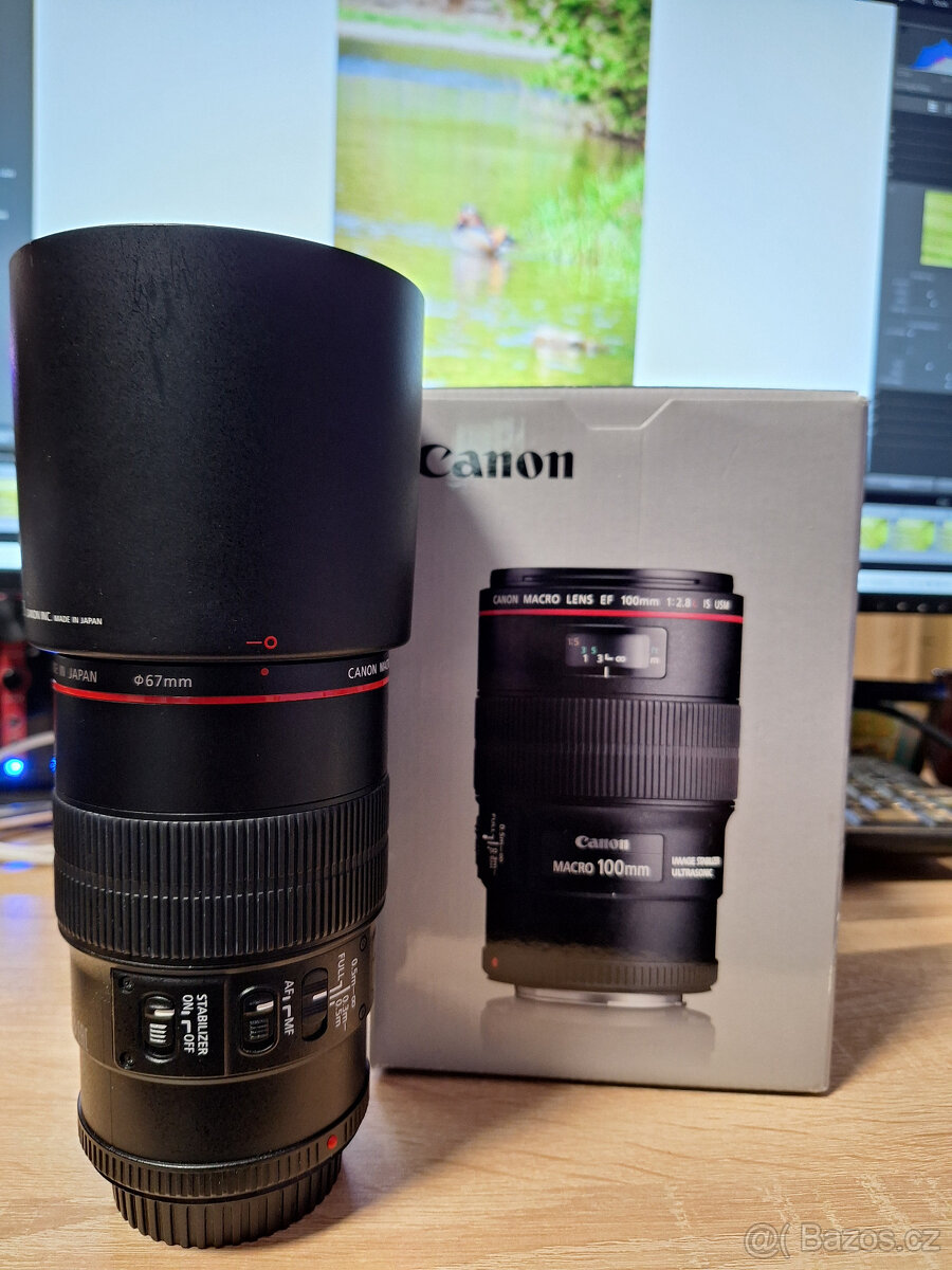 Canon EF 100 mm f/2.8 L Macro IS USM + Raynox DCR-250