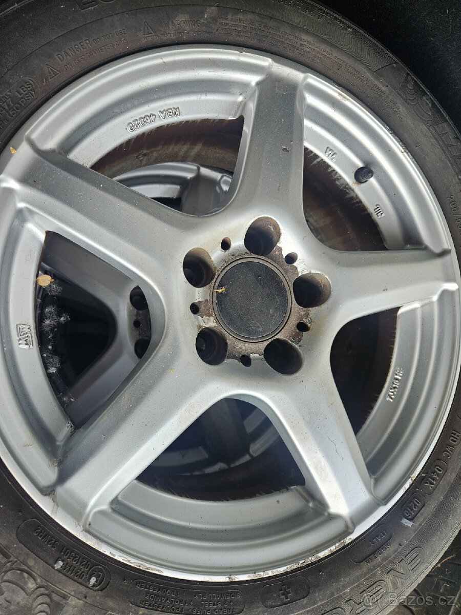 aku kola r16 OZ typ sf82 5x112 + letní 205/55/r16