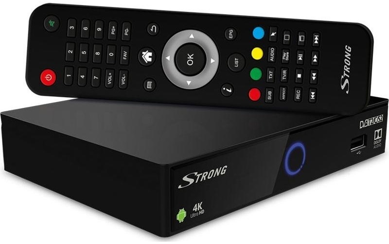 4K STRONG SRT 2402 multimediální centrum DVB-S2/C/T2 tuner