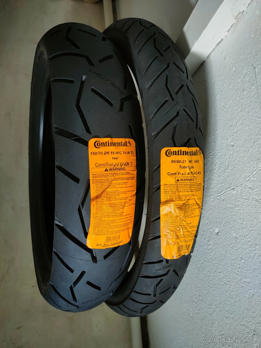 Nová sada pneu Honda Africa Twin / KTM Adventure