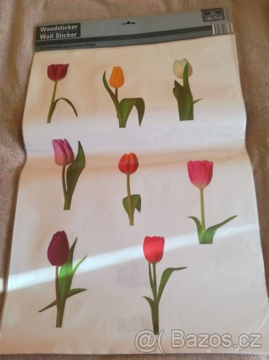 nalepky na zed nebo okna apod. tulipany