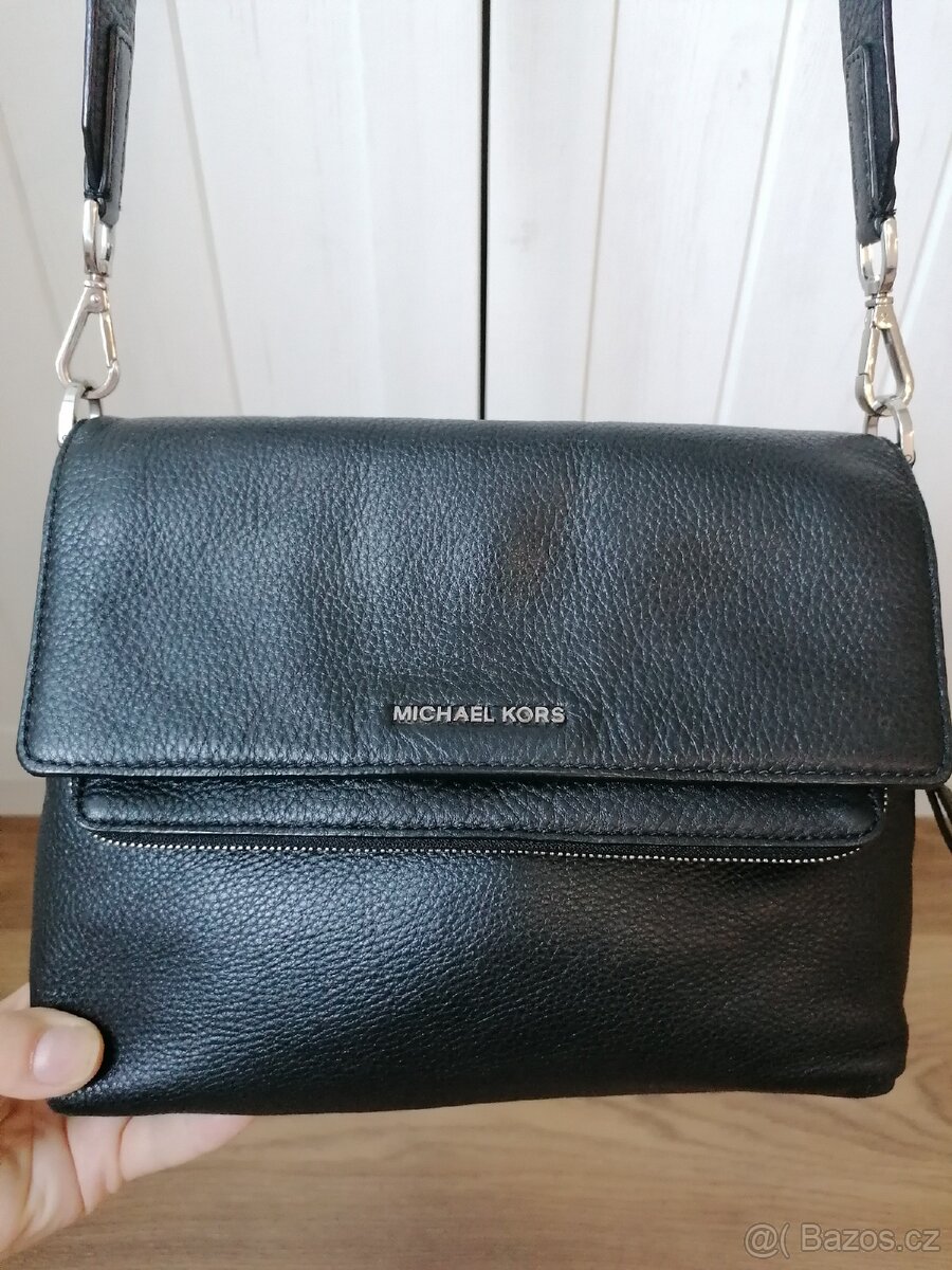 Kožená černá kabelka Michael Kors