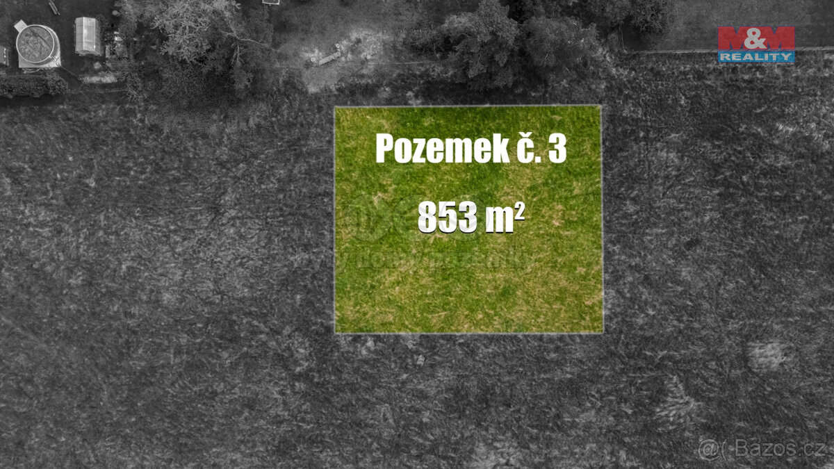 Prodej pozemku k bydlení, 853 m², Nový Oldřichov