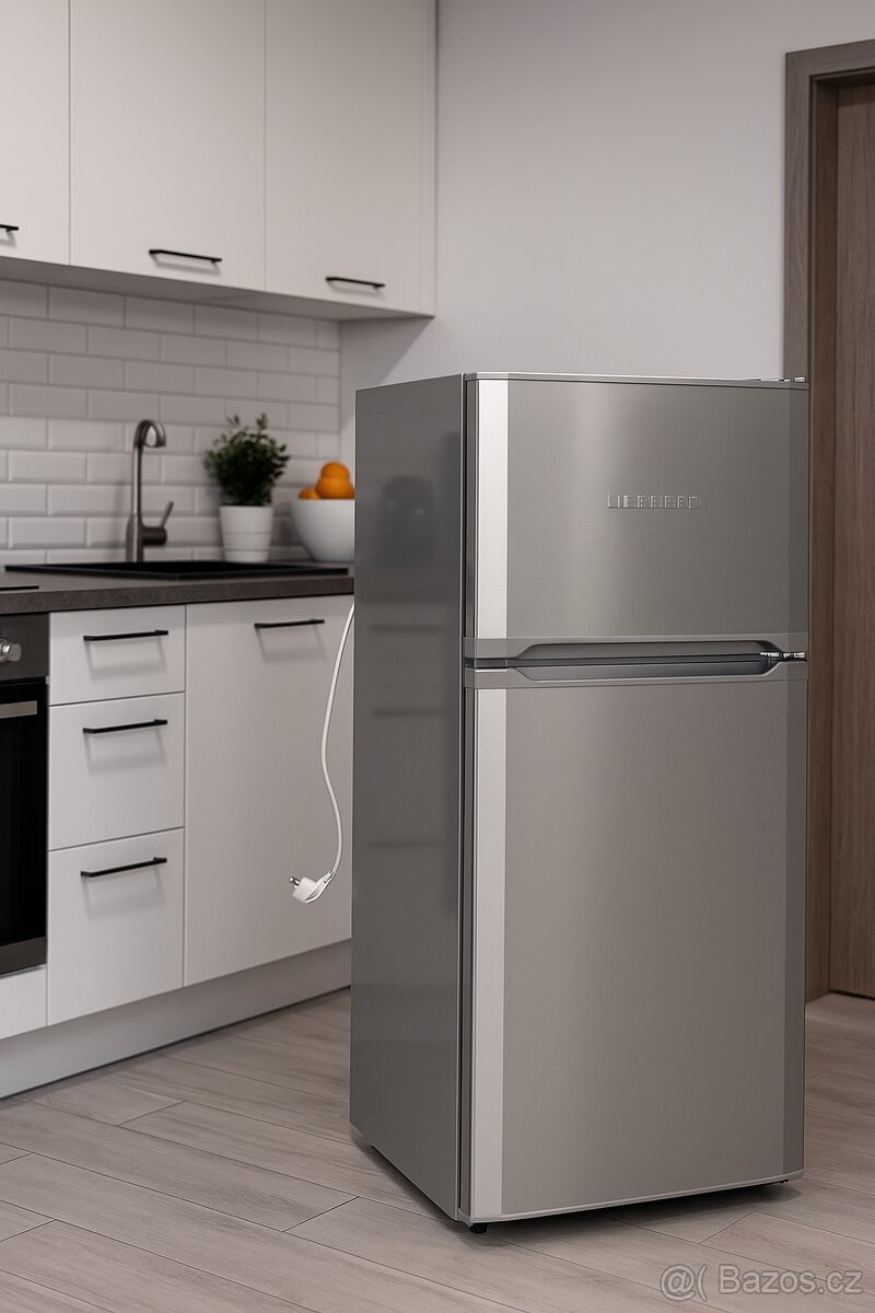 Lednic LIEBHERR s mrazákem nerez CTesf 2051 A+198L
