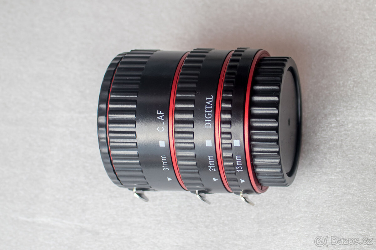 Mezikroužky pro Canon s el. přenosem.