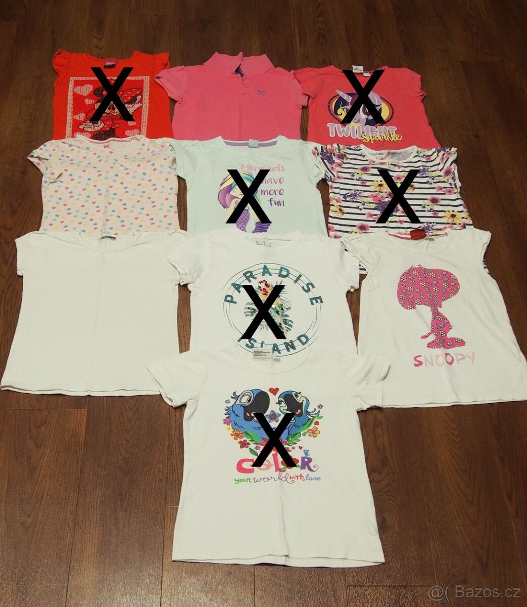 4x triko s krátkým rukávem vel.116