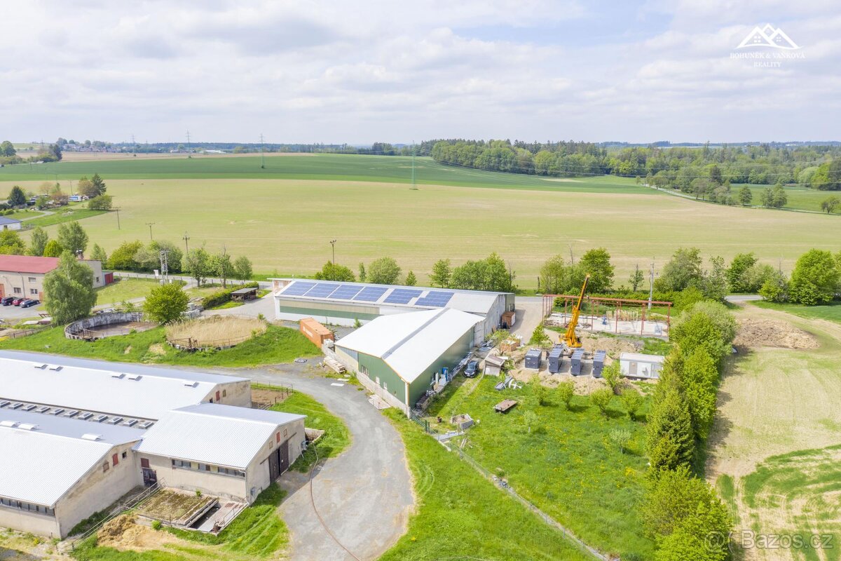 Prodej provozního areálu, 2520 m2, Svinný - Chotěboř