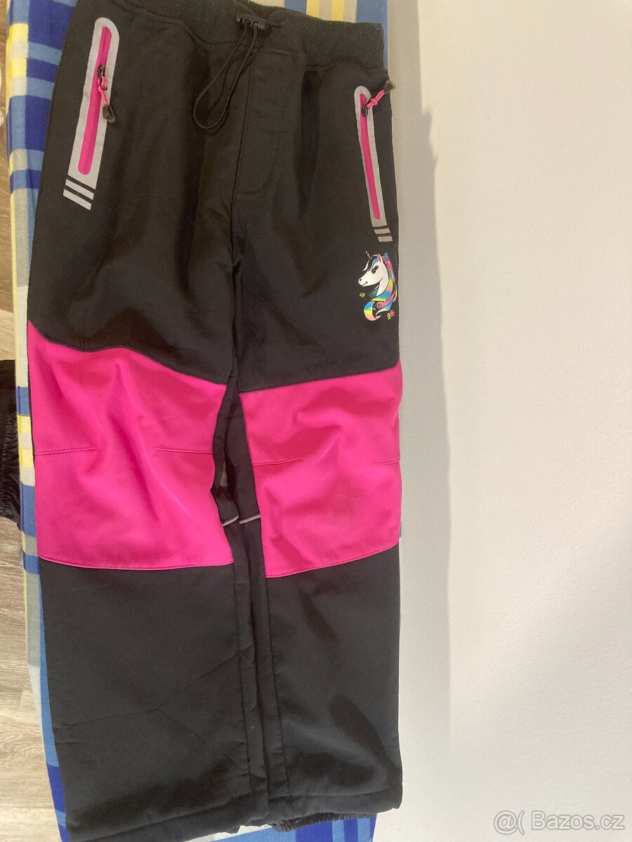 zimní softshellové kalhoty