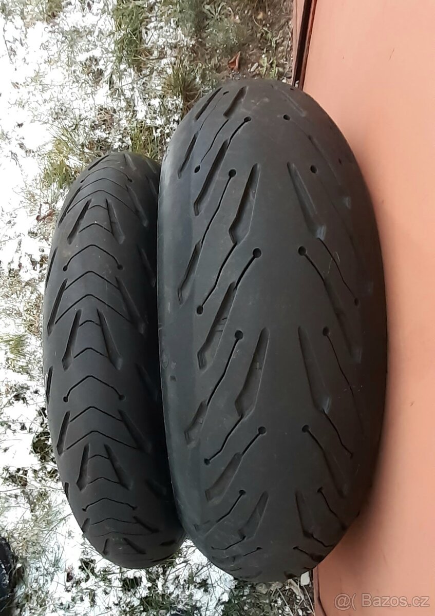 Michelin Road 5 - 2CT, zánovní sada 190/55/17+120/70/17