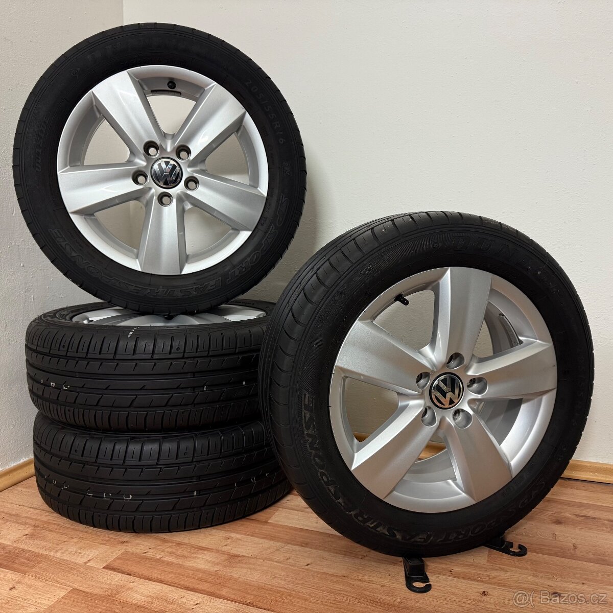 VW CADDY III 5x112 R16 ET50+LETNÍ 205/55R16 7/6mm