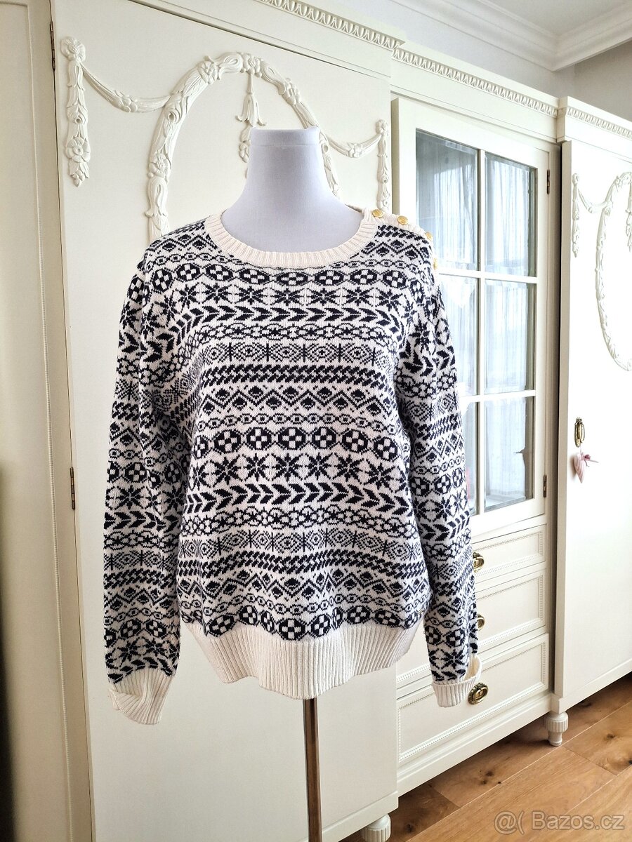 Párkrát oblečený dámský nádherný svetr LINDEX M 38