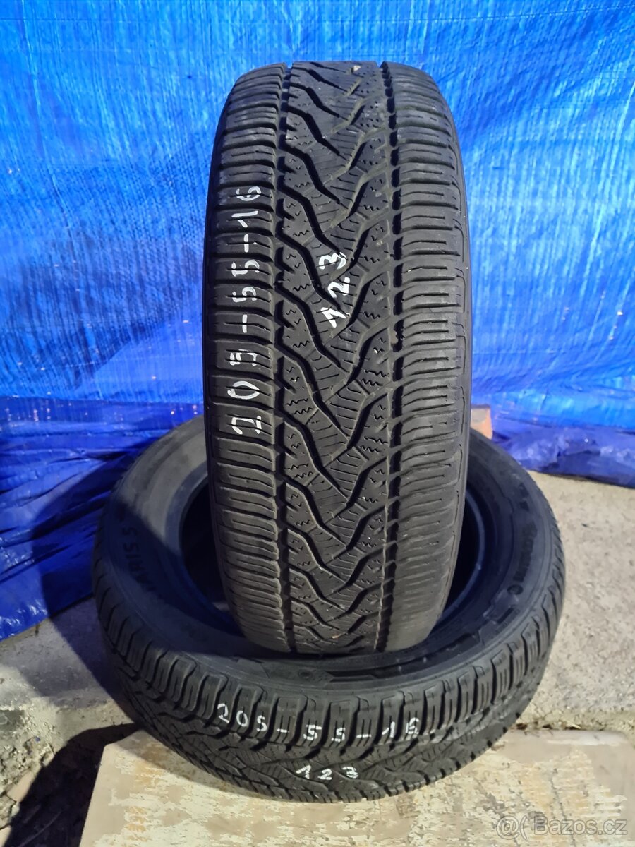 Celoroční pneu 205/55 R16 Barum 2Ks