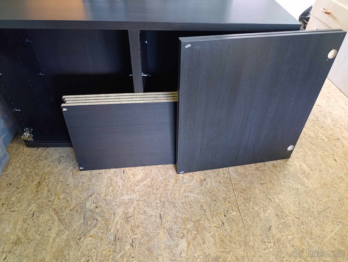 skříňka BESTA - IKEA černohnědá