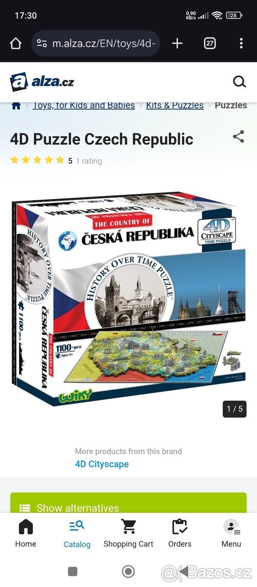 4D PUZZLE -THE COUNTRY OF ČESKÁ REPUBLIKA
