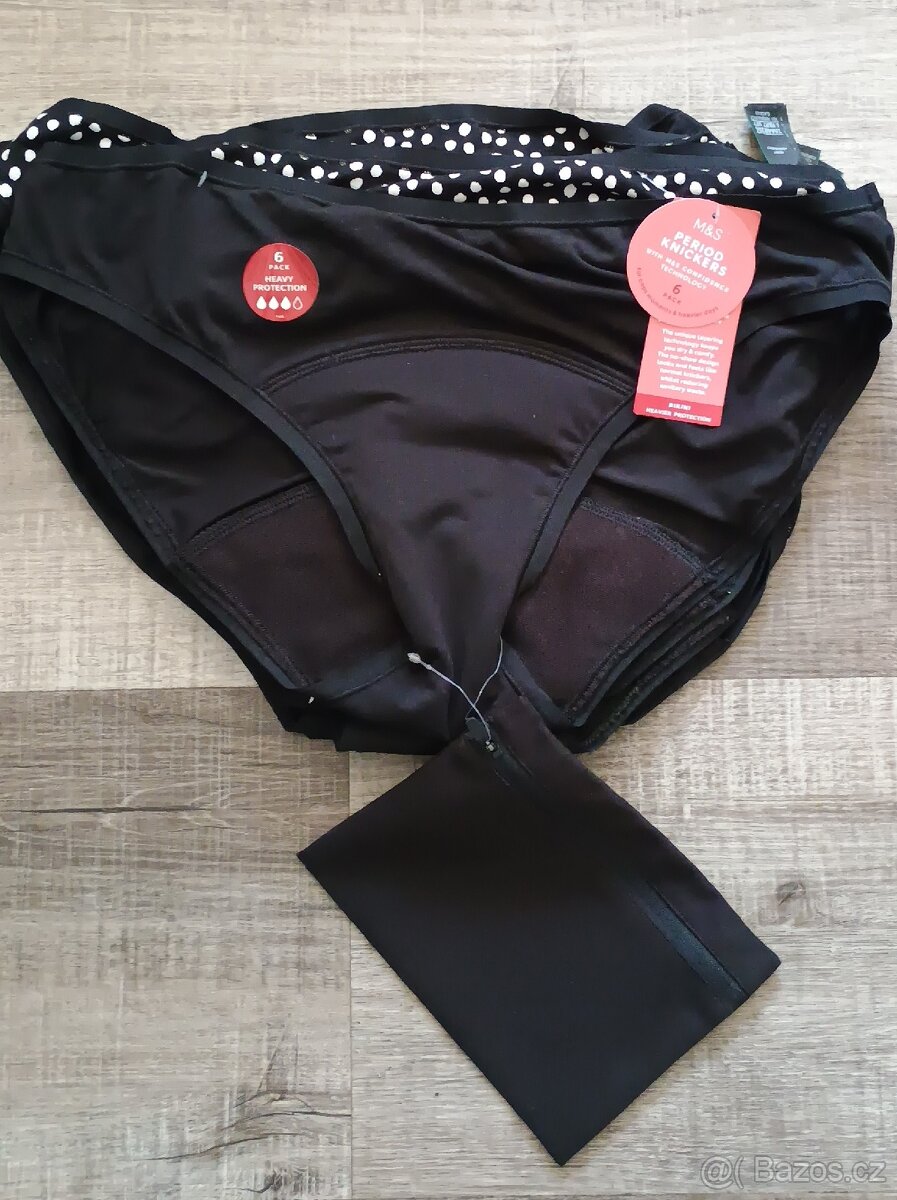 Menstruační kalhotky Marks Spencer set 5 ks