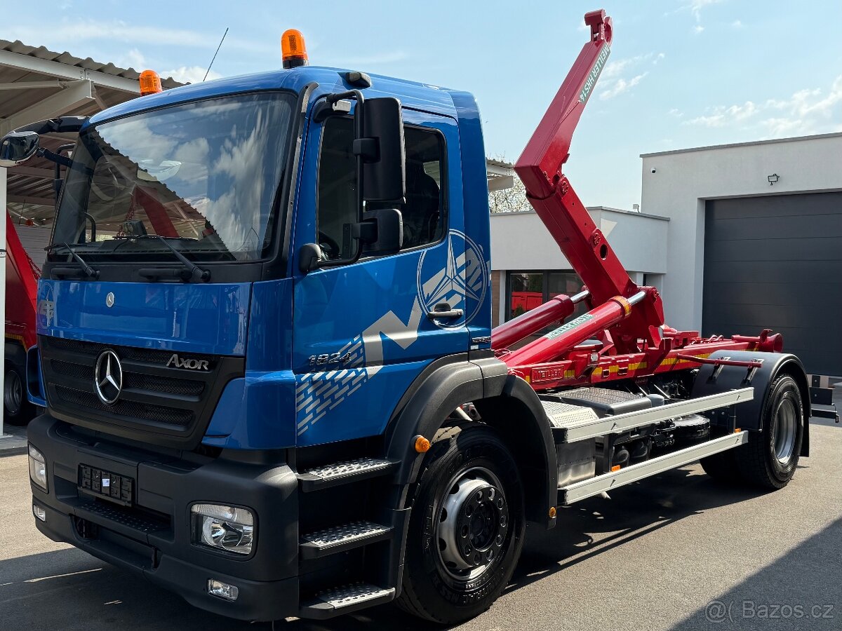 MERCEDES-BENZ AXOR 1824 HÁKOVÝ NOSIČ KONTEJNERŮ MEILLER