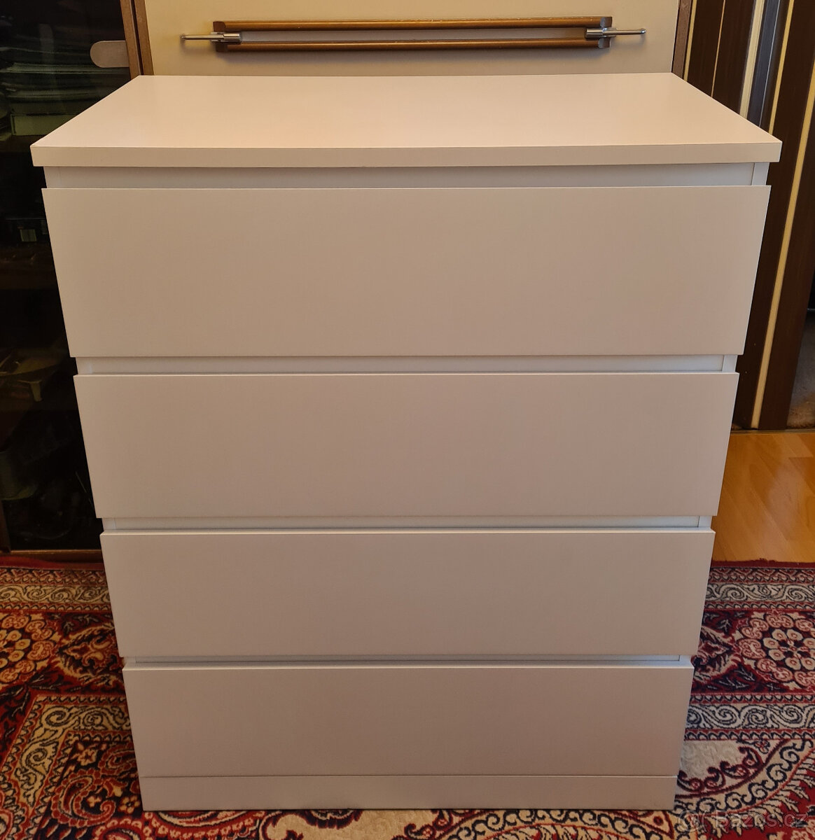 Komoda Ikea Malm, bílá, 4 šuplíky