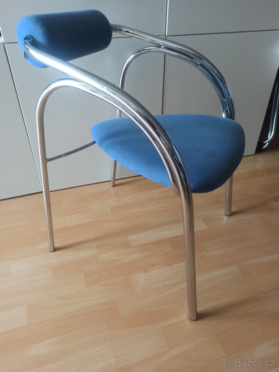 Chromované kresilko, židle