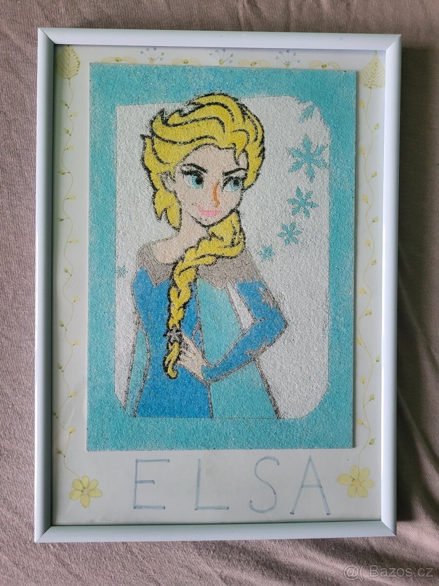 Obrazek rucne delany Elsa z Frozen