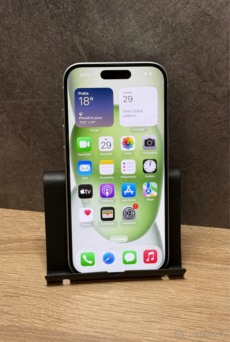 iPhone 15 128 GB – světle zelený - záruka Alza