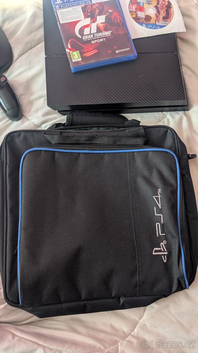Ps4 500gb,2x ovladac,GTA V. GT sport
