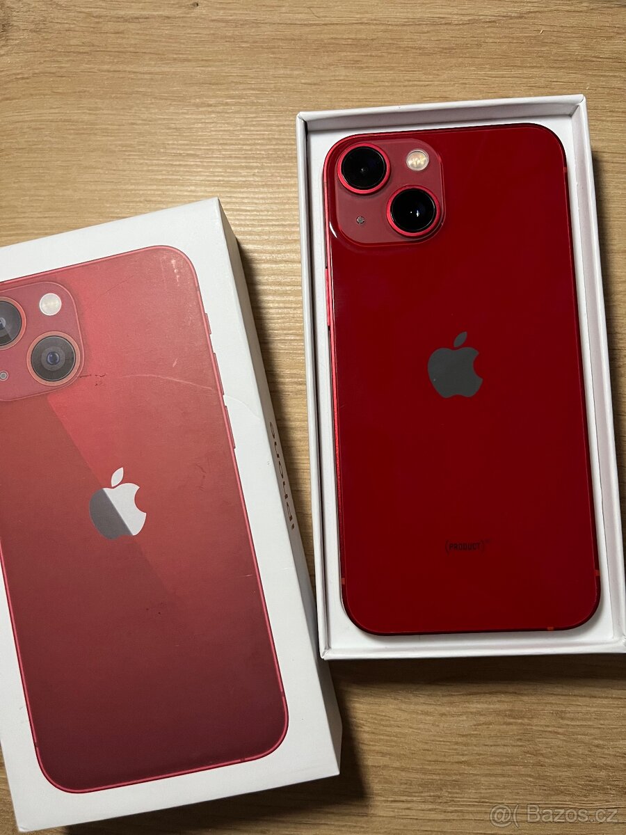 iPhone 13 mini, Red, 128GB, 100%