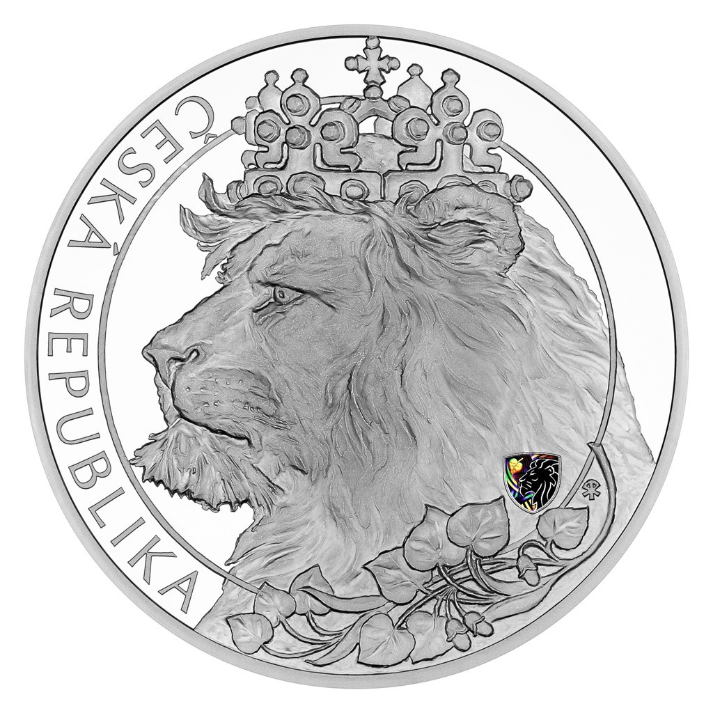 Stříbrná 3 kg invest. mince Český lev 2021 s hologramem