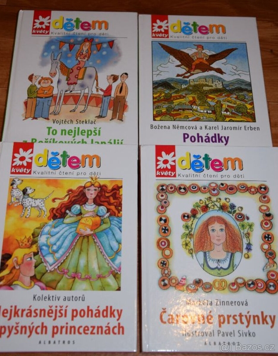 4x Dětské knížky - Pohádky - Boříkovi lapálie NOVÉ
