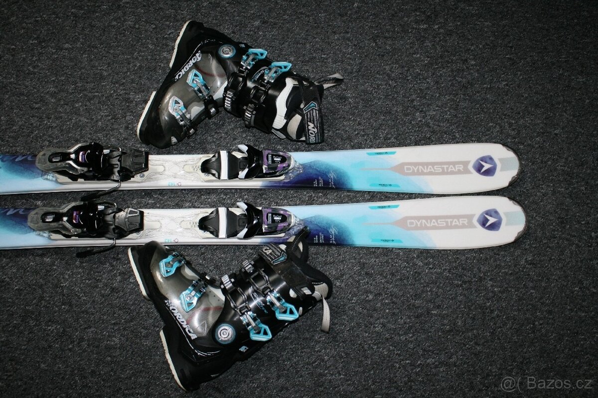 lyže dynastar Agyl 142 cm , lyžaky Nordica