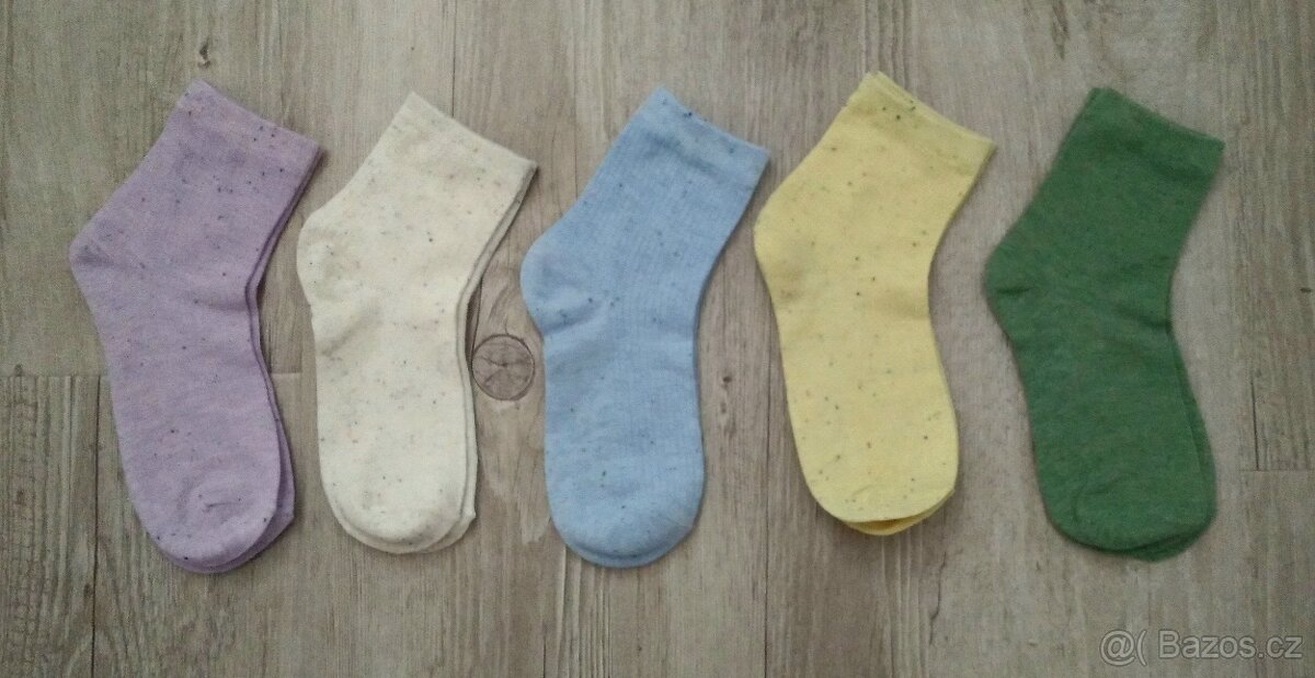 Dívčí ponožky (5 párů) vel.37-39 NOVÉ