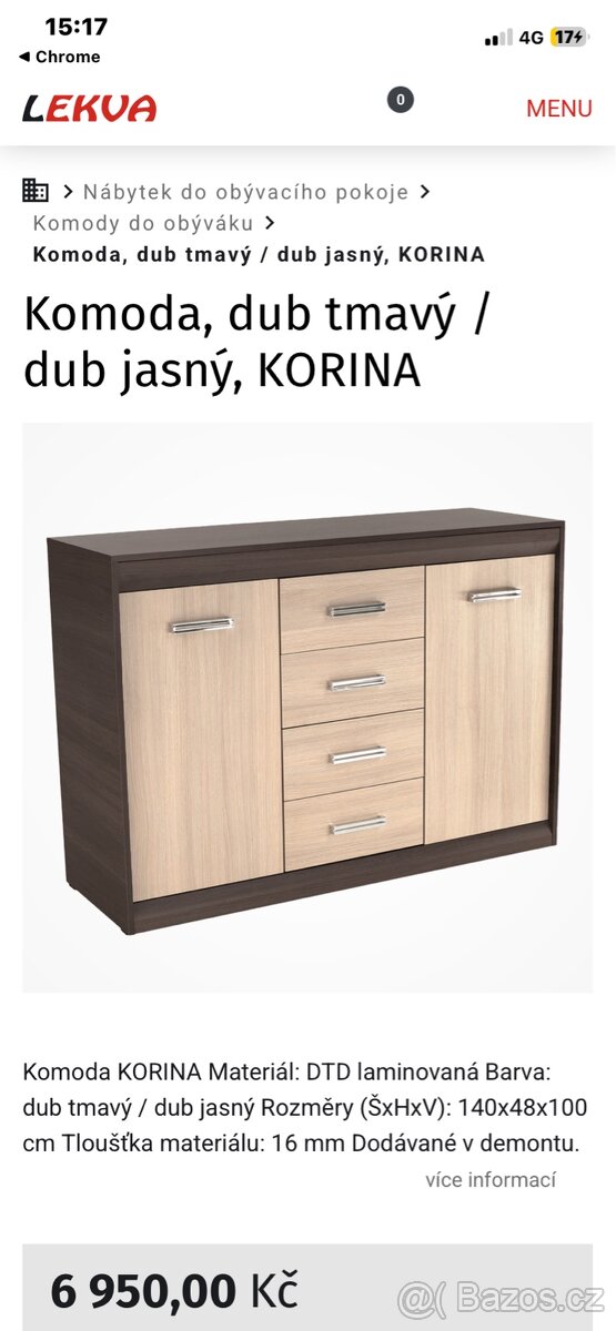 Nabytek za 5000 komplet