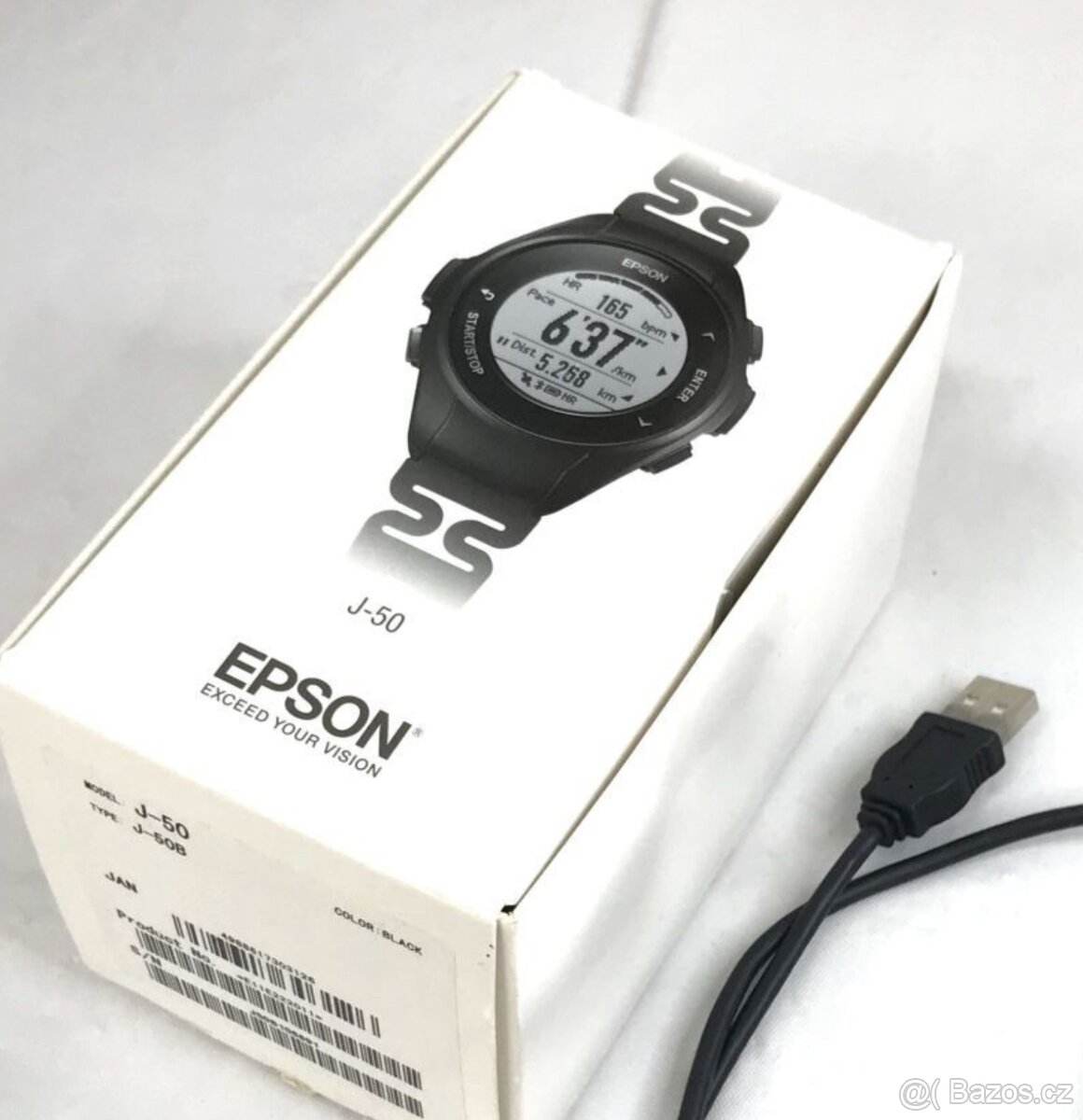 SEIKO Epson - hodinky J-50B Náramkové GPS funkční s krabicí