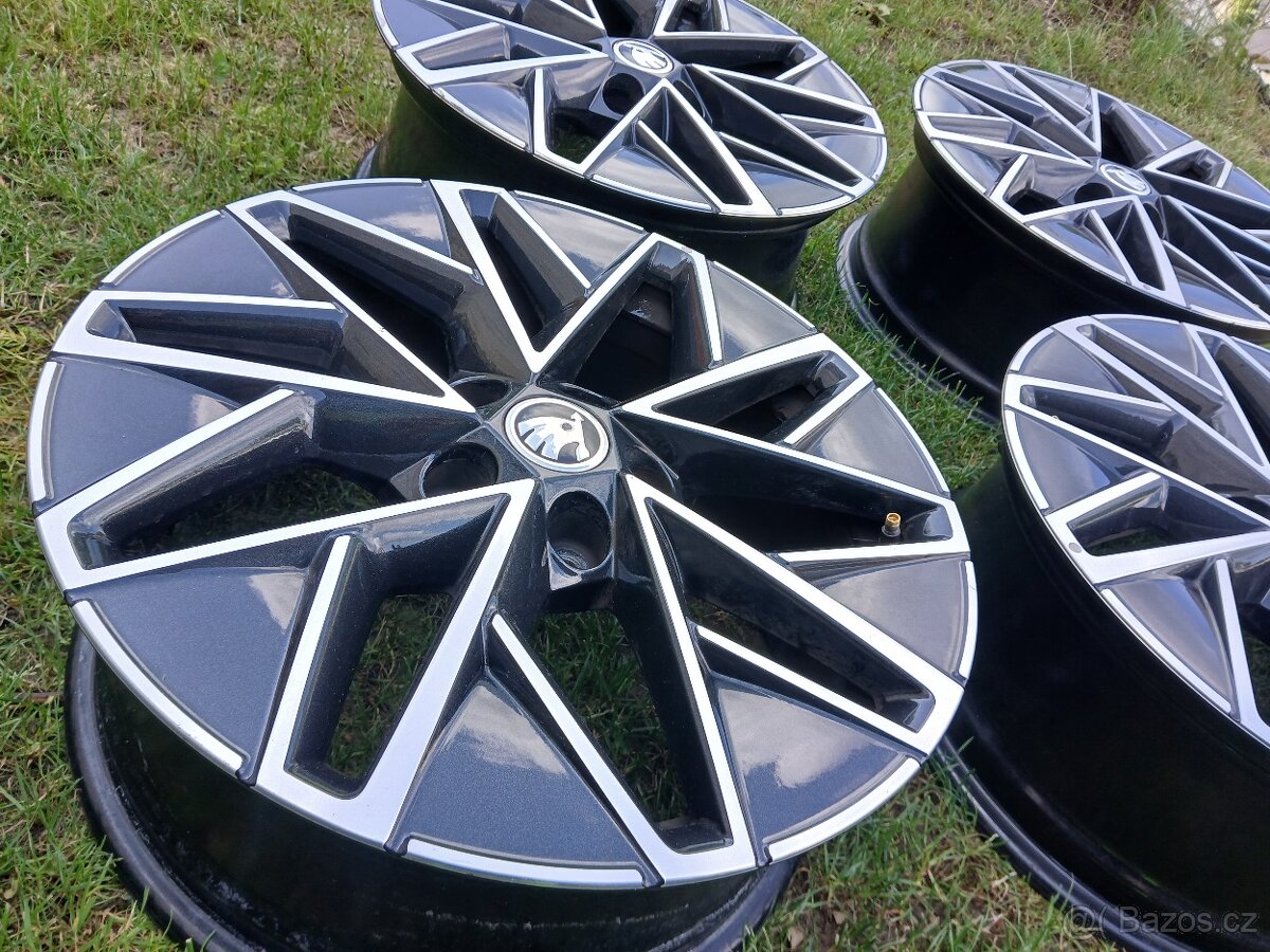 ALU kola,sada,ŠKODA SLAGARD,originál,205/55 R17,5x112,TOP