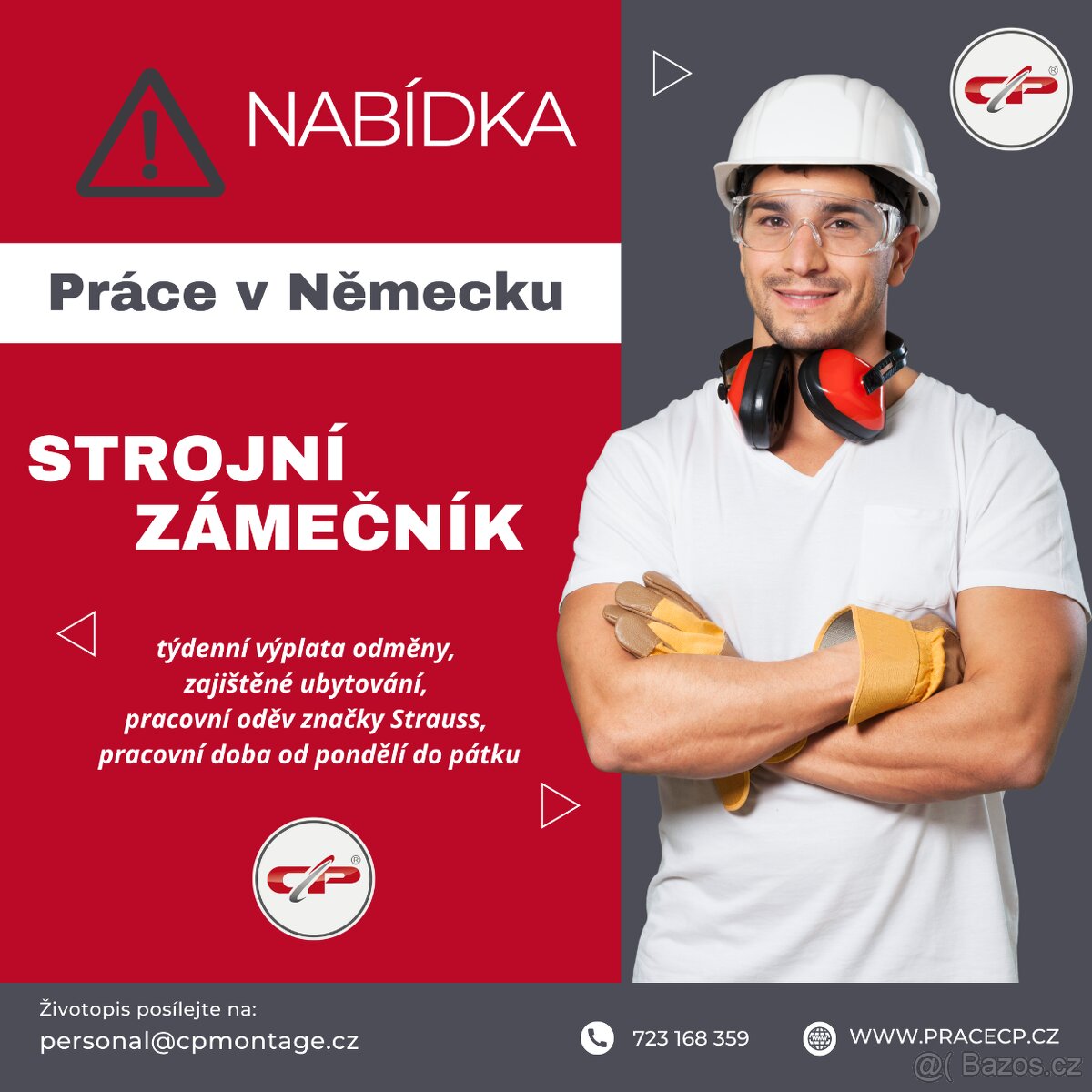Práce v Německu s týdenní výplatou - zámečník