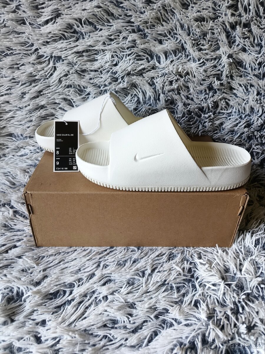Nike Calm Slide bílé – velikost 40