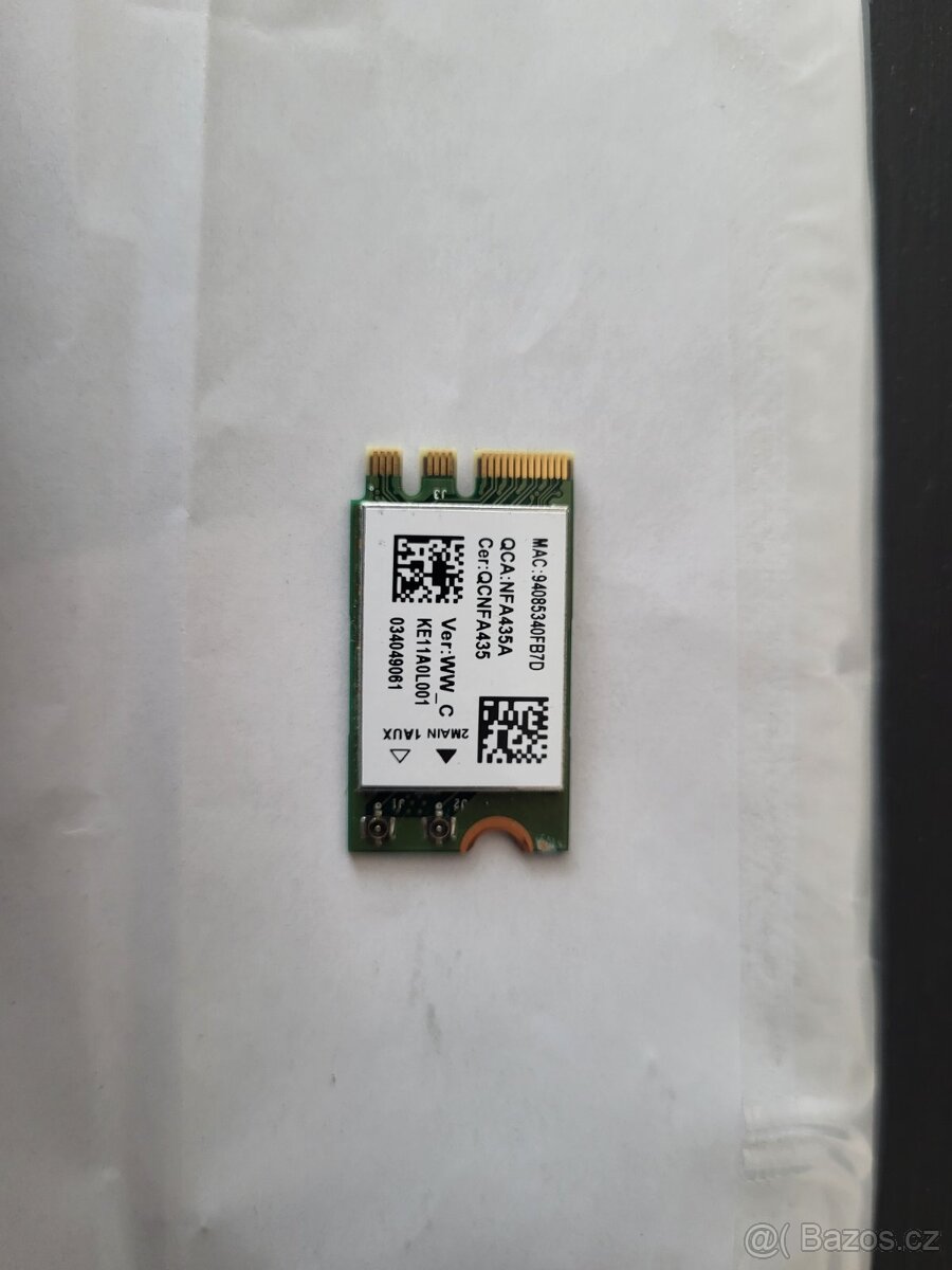 Wi-Fi adaptér M.2 s Bluetooth od Qualcomm