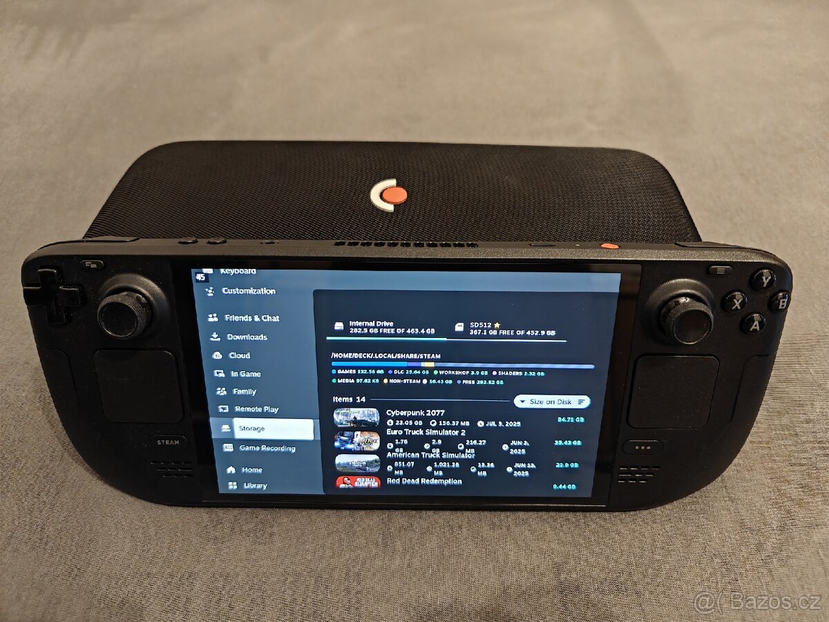 Steam Deck OLED 512Gb + 512Gb micro SD Karta