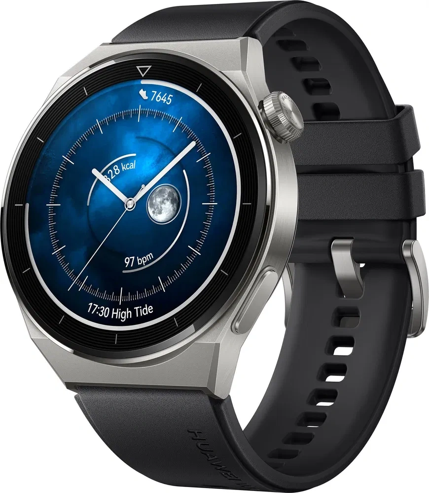 Huawei Watch GT3 Pro (ligh titan/gray leather strap)