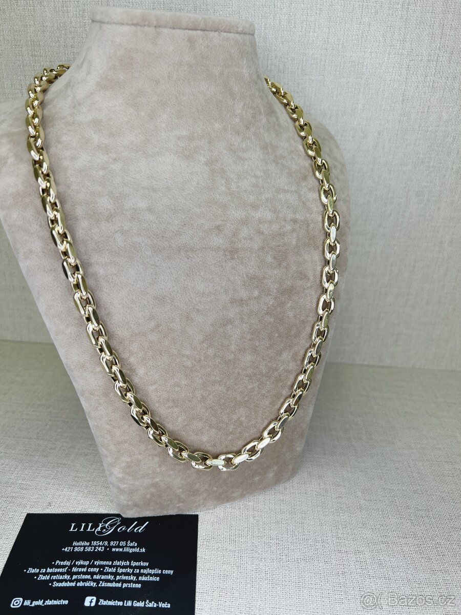 Zlatý řetízek 585/1000 25.41g Nová puncovaná